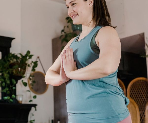 A calm home corner with a yoga mat, suggesting daily personal practice.